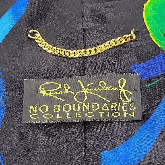 Pair of Rush Limbaugh No Boundaries Mens Silk Tie Vintage 90s Colorful Neckties - Picture 4 of 9